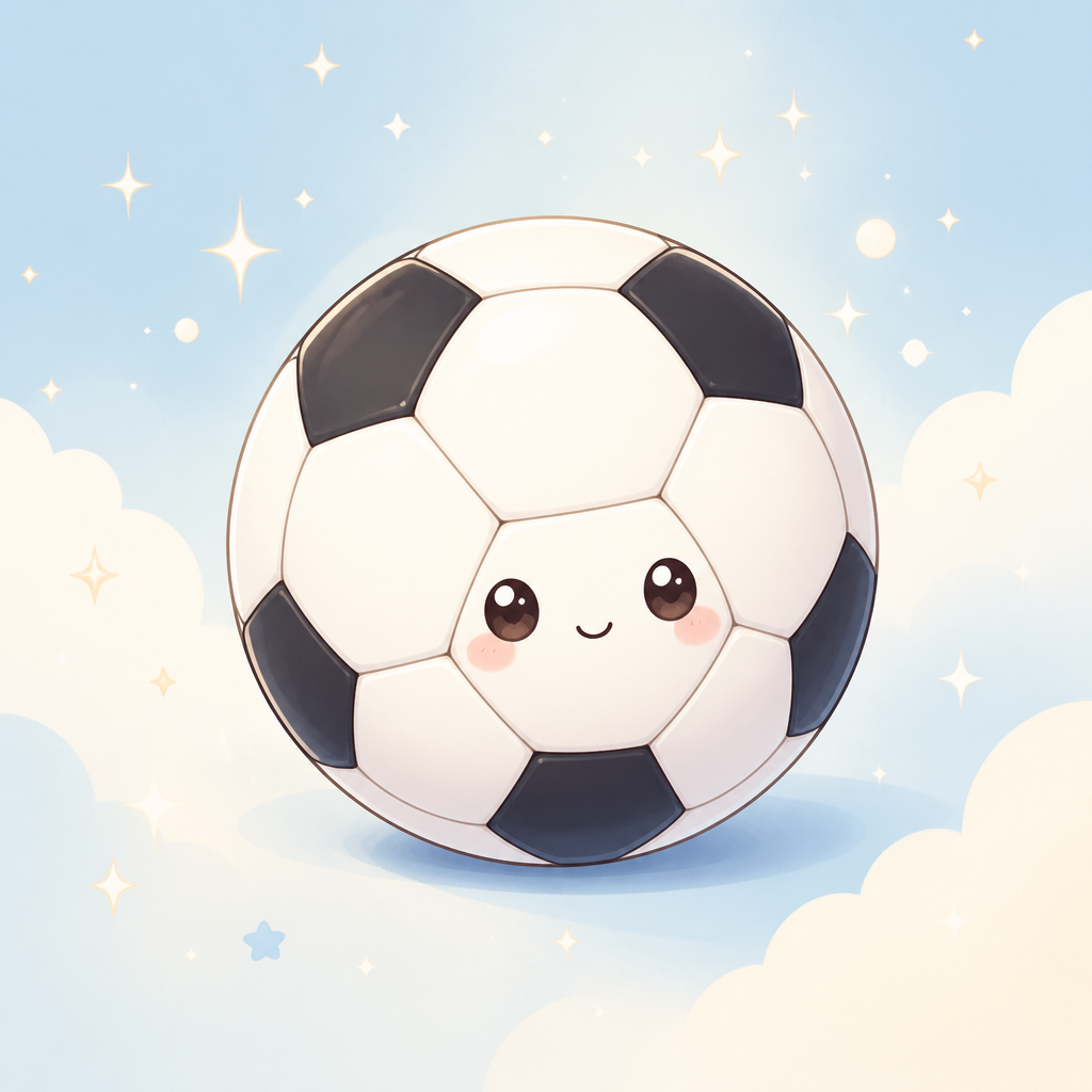 Cute football illustration